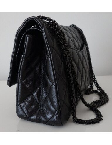 SAC CHANEL 2.55 ALL BLACK
