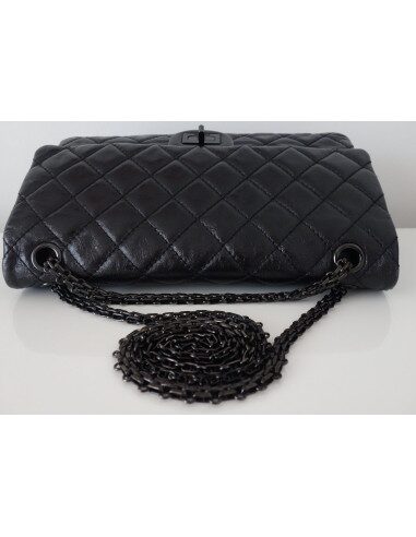 SAC CHANEL 2.55 ALL BLACK