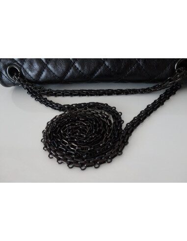 SAC CHANEL 2.55 ALL BLACK