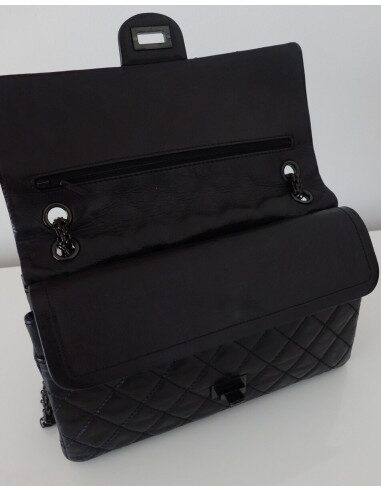SAC CHANEL 2.55 ALL BLACK