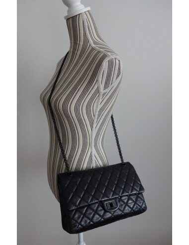 SAC CHANEL 2.55 ALL BLACK