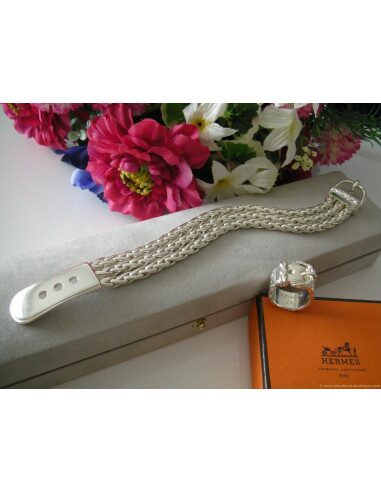 BRACELET ET BAGUE HERMES SELLIER