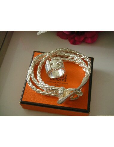 BRACELET ET BAGUE HERMES SELLIER
