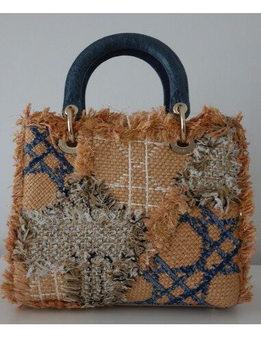 SAC LADY DIOR TWEED ET CROCODILE