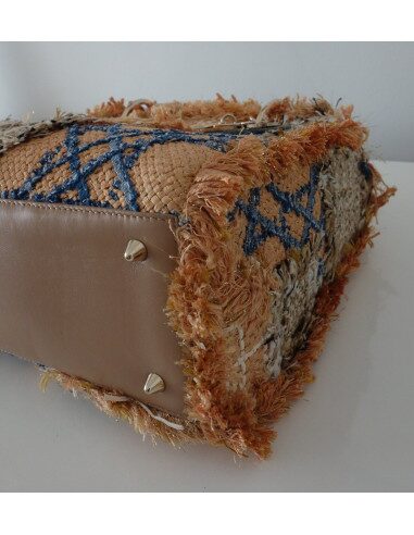 SAC LADY DIOR TWEED ET CROCODILE
