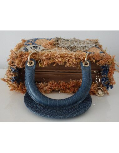 SAC LADY DIOR TWEED ET CROCODILE
