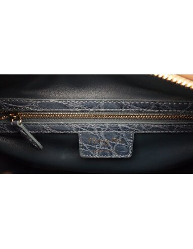 SAC LADY DIOR TWEED ET CROCODILE