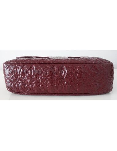 SAC CHANEL CUIR BORDEAUX GM
