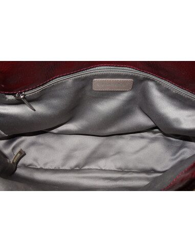 SAC CHANEL CUIR BORDEAUX GM