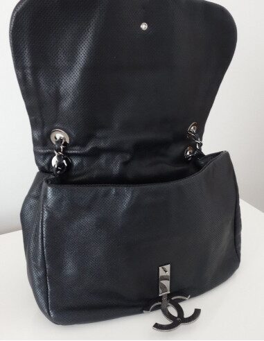 SAC CHANEL CUIR NOIR JUMBO