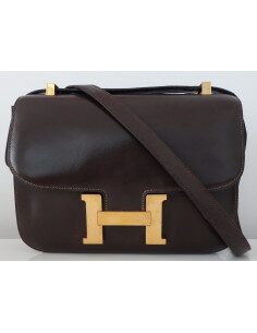 SAC HERMES CONSTANCE MARRON 2