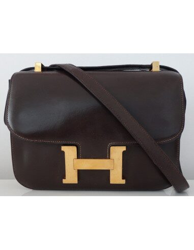 SAC HERMES CONSTANCE MARRON