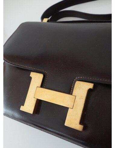 SAC HERMES CONSTANCE MARRON