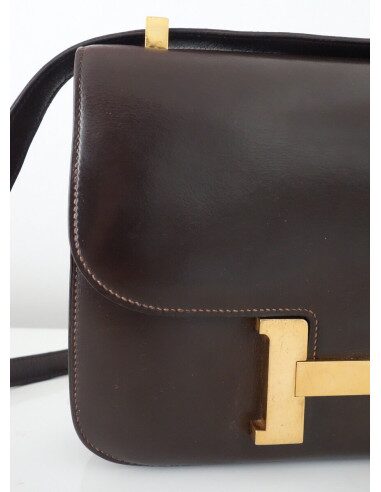 SAC HERMES CONSTANCE MARRON