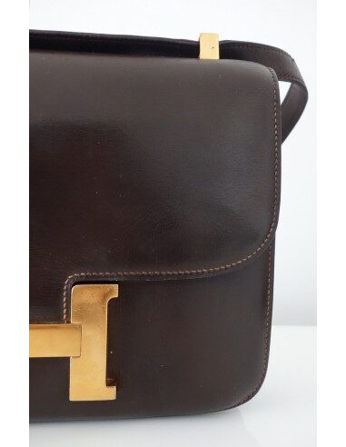 SAC HERMES CONSTANCE MARRON