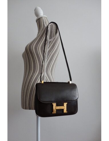 SAC HERMES CONSTANCE MARRON
