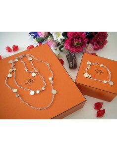 SAUTOIR ET BRACELET CLOU DE SELLE HERMES