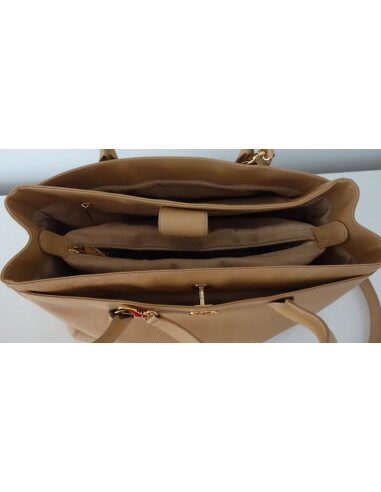 SAC CHANEL SHOPPING BEIGE