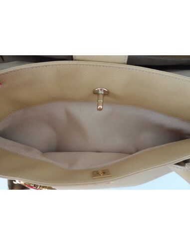 SAC CHANEL SHOPPING BEIGE