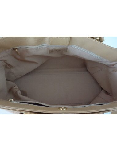 SAC CHANEL SHOPPING BEIGE