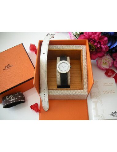 MONTRE HERMES PASSE-PASSE DAME - 2 BRACELETS