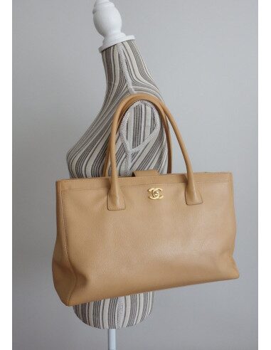 SAC CHANEL SHOPPING BEIGE