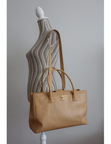 SAC CHANEL SHOPPING BEIGE