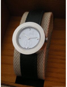 MONTRE HERMES PASSE-PASSE DAME - 2 BRACELETS