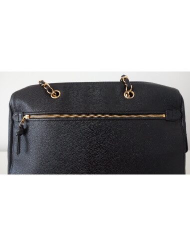 SAC CHANEL SHOPPING VINTAGE NOIR 