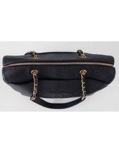 SAC CHANEL SHOPPING VINTAGE NOIR 