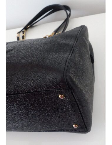 SAC CHANEL SHOPPING VINTAGE NOIR 