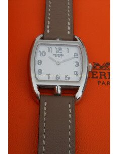 MONTRE HERMES CAPE COD TONNEAU PM BRACELET ETOUPE 2