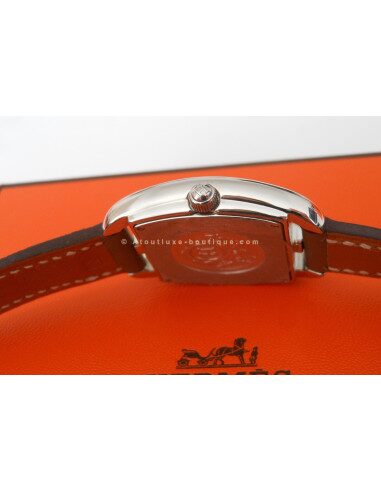 MONTRE HERMES CAPE COD TONNEAU PM BRACELET ETOUPE