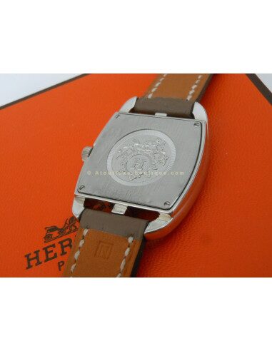 MONTRE HERMES CAPE COD TONNEAU PM BRACELET ETOUPE
