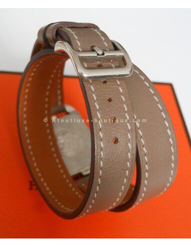 MONTRE HERMES CAPE COD PM DOUBLE TOUR ETOUPE