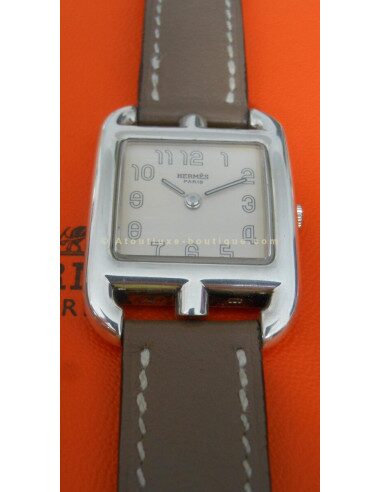 MONTRE HERMES CAPE COD PM DOUBLE TOUR ETOUPE