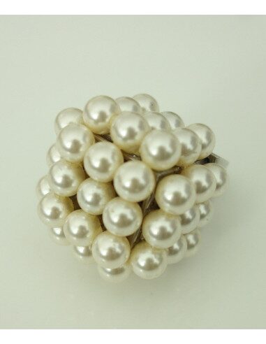 BAGUE CHANEL GEANTE PERLES