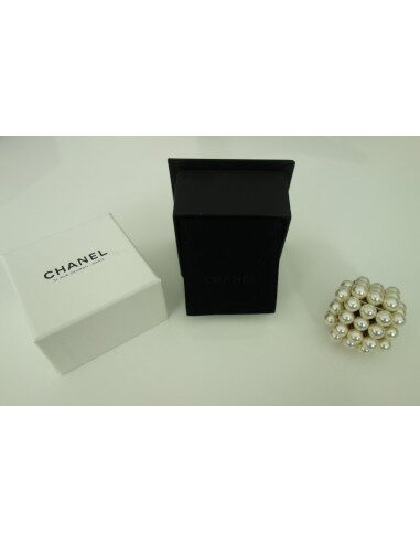 BAGUE CHANEL GEANTE PERLES