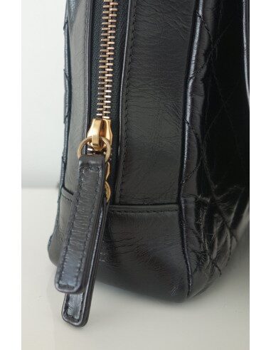 SAC CHANEL CAMERA NOIR CUIR ET PYTHON