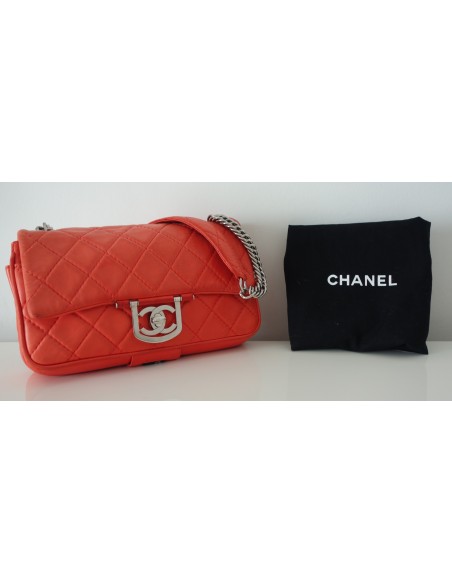 SAC CHANEL TIMELESS CUIR CORAIL