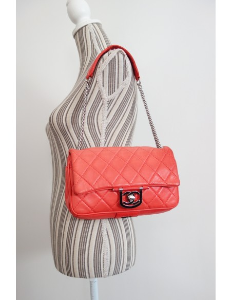 SAC CHANEL TIMELESS CUIR CORAIL