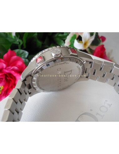 MONTRE DIOR CHRISTAL ROUGE - 62 DIAMANTS