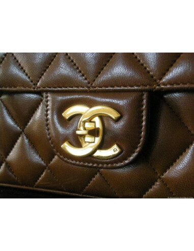 SAC CHANEL MADEMOISELLE VINTAGE COGNAC