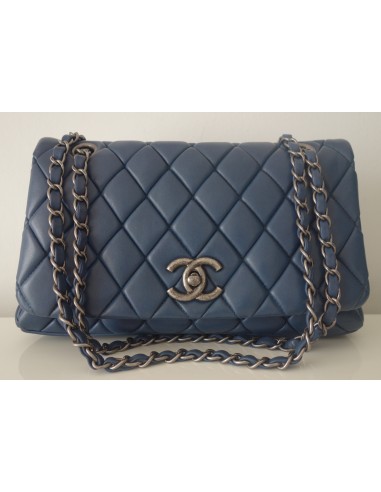 SAC CHANEL TIMELESS CUIR BLEU