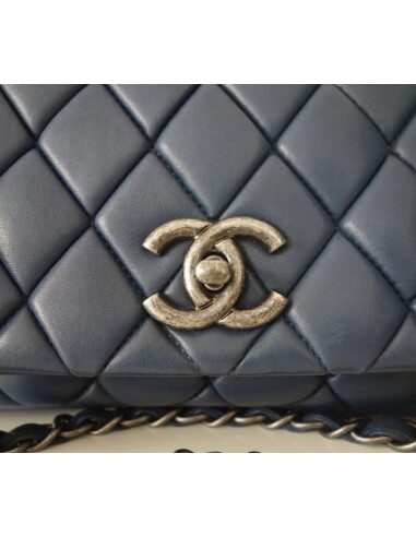 SAC CHANEL TIMELESS CUIR BLEU