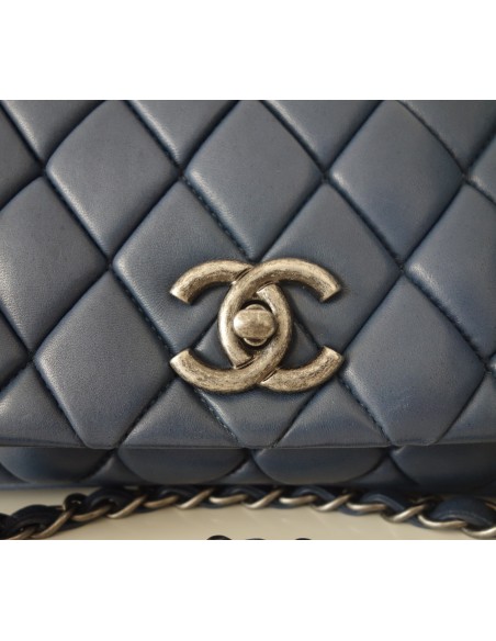 SAC CHANEL TIMELESS CUIR BLEU