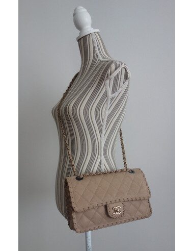 SAC CHANEL TIMELESS CUIR RETOURNE