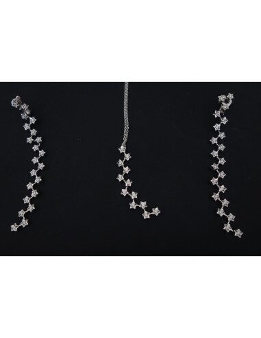 PARURE BOUCLES D'OREILLES ET PENDENTIF CHANEL COMETE