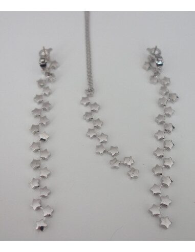 PARURE BOUCLES D'OREILLES ET PENDENTIF CHANEL COMETE