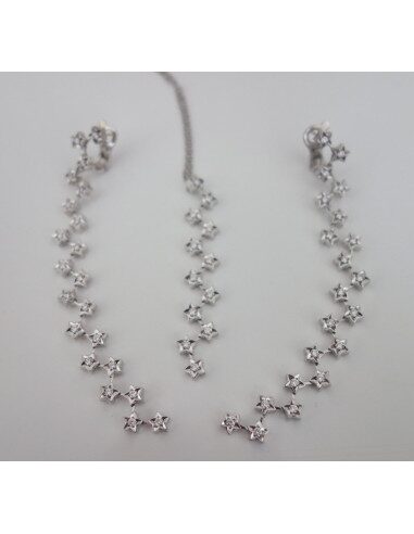 PARURE BOUCLES D'OREILLES ET PENDENTIF CHANEL COMETE